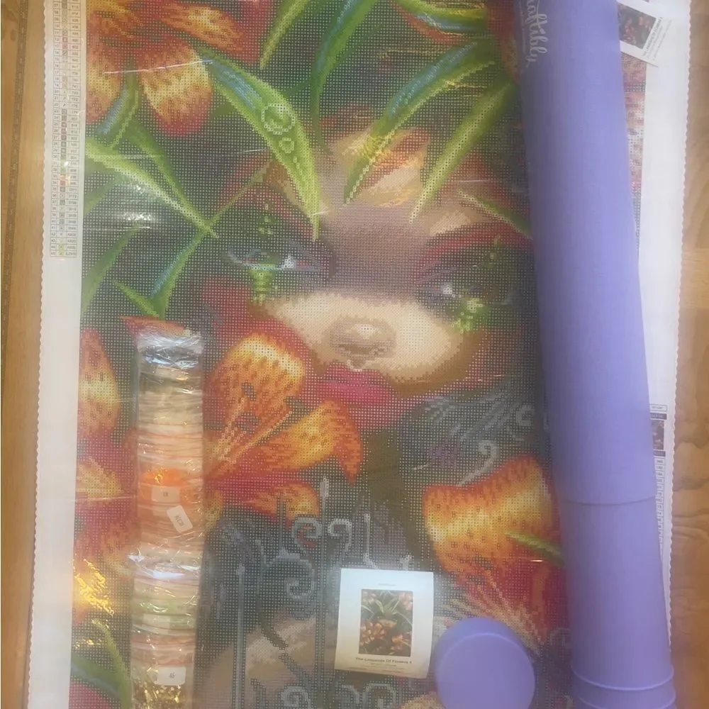 The Language of Flowers 5 by Jasmine Beckett Griffith diamond painting kit!